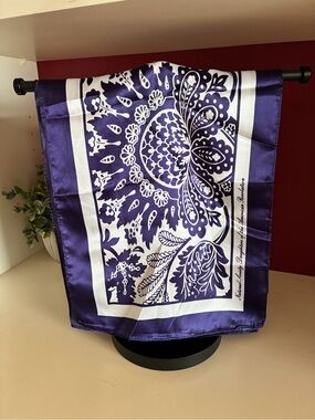 National Society DAR Blue & White Rectangular Scarf